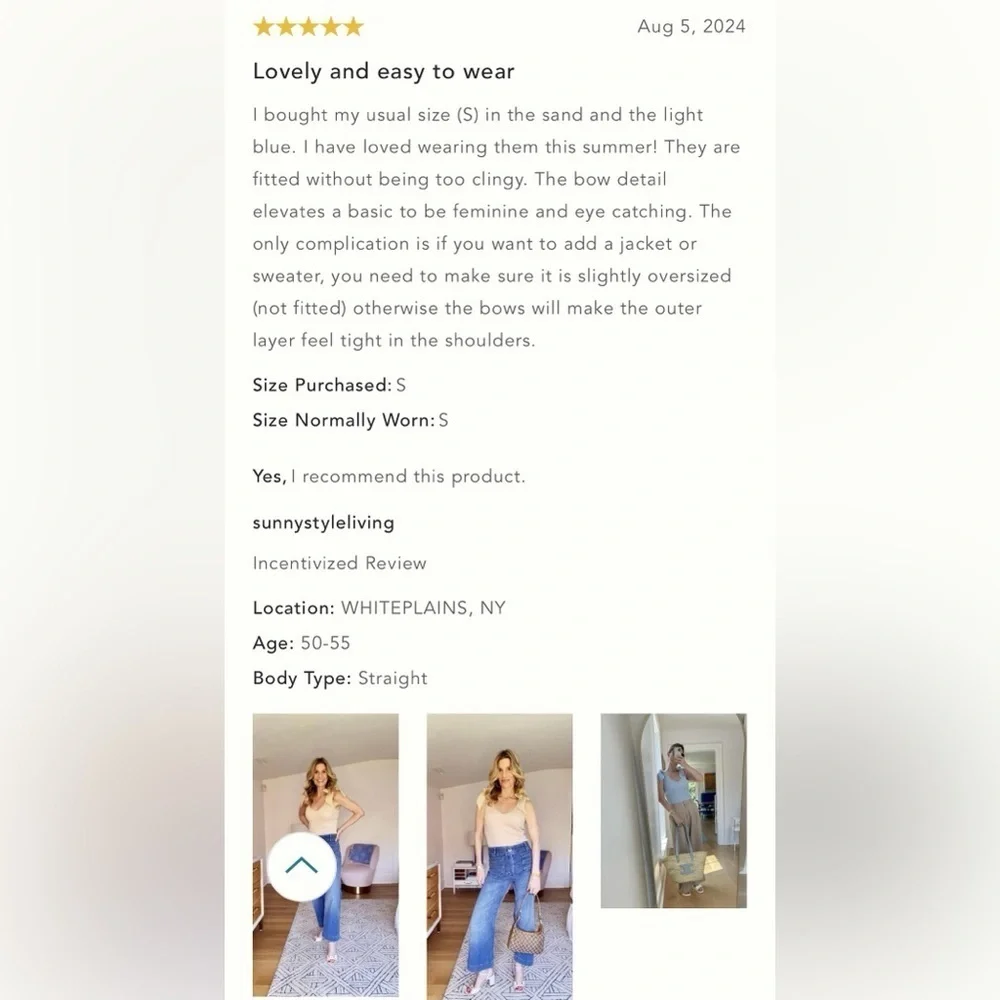 NWT Size XL - The Rafaela Bow-Tie Tank by Maeve - Picture 10 of 16